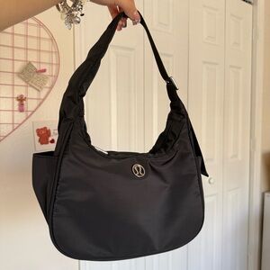 lululemon Classic Black Shoulder Bag